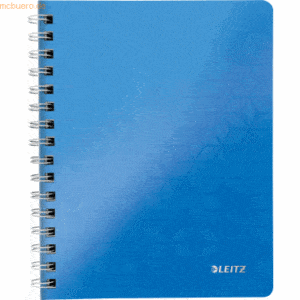 Leitz Notizbuch Wow A5 80 Blatt 80g/qm liniert blau