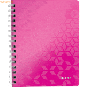 Leitz Notizbuch Wow A5 80 Blatt 80g/qm kariert pink