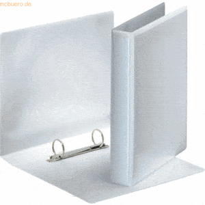 12 x Esselte Präsentationsringbuch A5 2 Ringe 25mm weiß