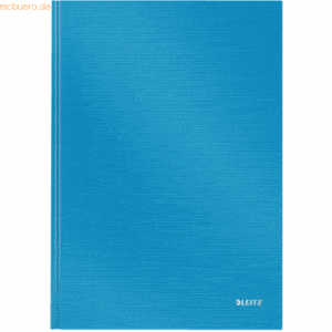 6 x Leitz Notizbuch Solid fester Einband A4 liniert 80 Blatt hellblau