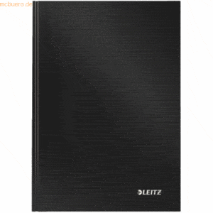 6 x Leitz Notizbuch Solid fester Einband A5 liniert 80 Blatt schwarz