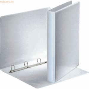 Esselte Präsentationsringbuch A4 4 Ringe 20mm weiß