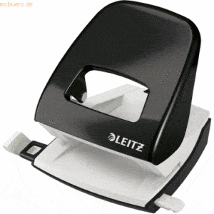 Leitz Bürolocher NeXXt Wow Metall 30 Blatt Blister schwarz