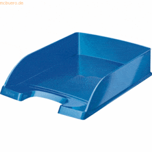 Leitz Briefablage Wow A4 Kunststoff blau metallic