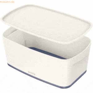 Leitz Aufbewahrungsbox MyBox Klein A5 mit Deckel ABS weiß/grau