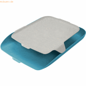Leitz Briefkorb Cosy mit Organiser A4 Polystyrol blau/hellgrau
