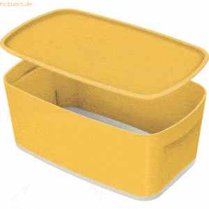4 x Leitz Aufbewahrungsbox MyBox Cosy Klein mit Deckel ABS gelb/hellgr