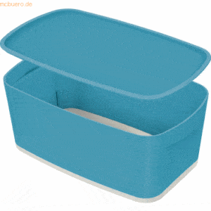 4 x Leitz Aufbewahrungsbox MyBox Cosy Klein mit Deckel ABS blau/hellgr