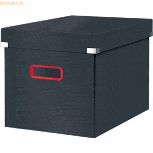 Leitz Aufbewahrungsbox Click & Store Cosy Cube groß Karton grau