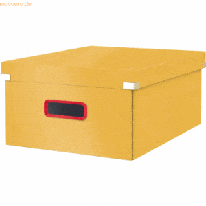 Leitz Aufbewahrungsbox Click & Store Cosy groß Karton gelb