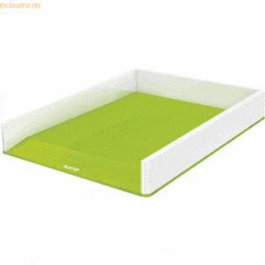 Leitz Briefkorb Wow Duo Colour A4 Polystyrol weiß/grün