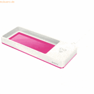 Leitz Stifteschale Wow Duo Colour mit Induktionsladegerät pink metalli