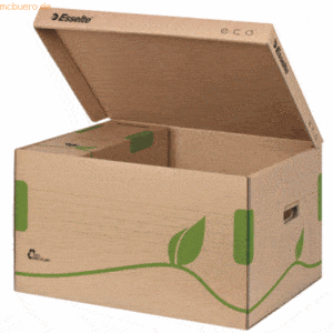 Esselte Archiv-Container ECO mit Deckel Karton naturbraun