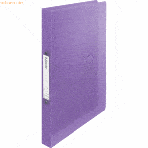4 x Esselte Ringbuch Colour'Breeze A4 PP Softcover 2 Ringe 25mm lavend