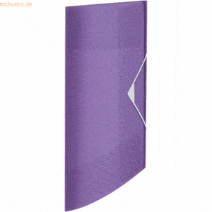 4 x Esselte Eckspannermappe Colour'Breeze A4 PP lavendel