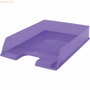 10 x Esselte Briefkorb Colour'Breeze A4 PS transparent lavendel