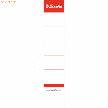 Esselte Einsteck-Rückenschilder für Ordner Nr. 1 30x158mm VE=10 Stück