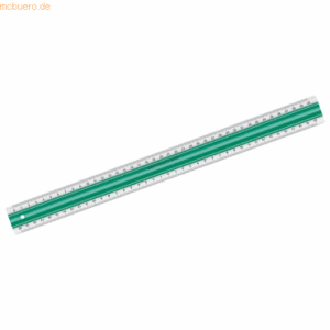 10 x Linex Lineal Super 40 cm mit Anti-Rutsch-Funktion grün