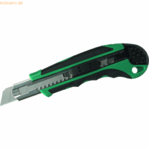 12 x Linex Hobby Cuttermesser 18mm mit 5 Ersatzklingen schwarz/grün Bl