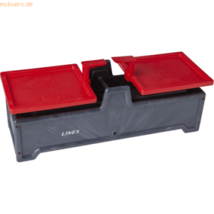 Linex Tafel-Waage 2000 g 38x13x13cm grau/rot