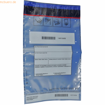 Litfax Münzgeldtasche 220x340mm + 30mm Bon VE=100 Stück