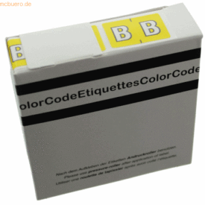 Litfax Color Buchstaben-Signale B (Farbsystem Leitz/Elba) gelb VE=250