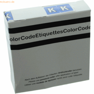 Litfax Color Buchstaben-Signale K (Farbsystem Leitz/Elba) dunkelblau V
