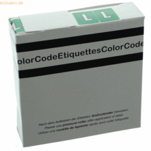 Litfax Color Buchstaben-Signale L (Farbsystem Leitz/Elba) dunkelgrün V