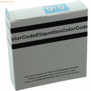 Litfax Color Buchstaben-Signale Q (Farbsystem Leitz/Elba) hellblau VE=