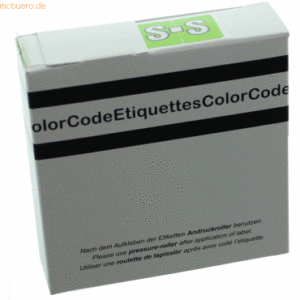 Litfax Color Buchstaben-Signale S (Farbsystem Leitz/Elba) hellgrün VE=