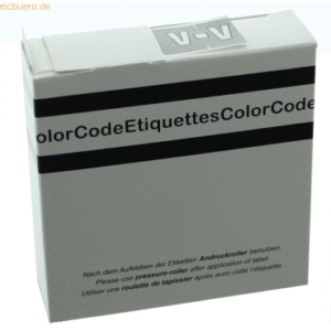 Litfax Color Buchstaben-Signale V (Farbsystem Leitz/Elba) grau VE=250