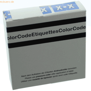 Litfax Color Buchstaben-Signale X (Farbsystem Leitz/Elba) dunkelblau V