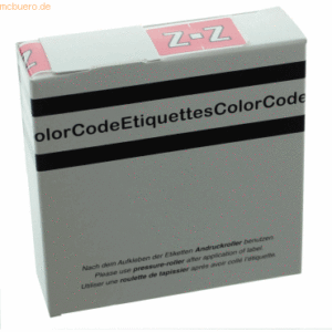 Litfax Color Buchstaben-Signale Z (Farbsystem Leitz/Elba) rosa VE=250