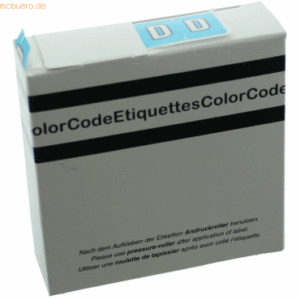Litfax Color Buchstaben-Signale D (Farbsystem Leitz/Elba) hellblau VE=