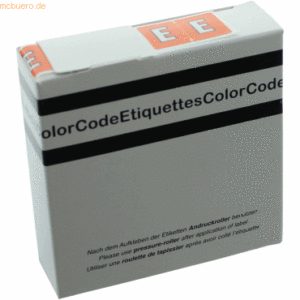 Litfax Color Buchstaben-Signale E (Farbsystem Leitz/Elba) orange VE=25