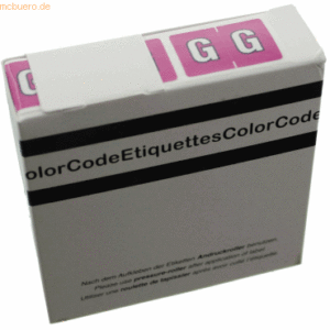 Litfax Color Buchstaben-Signale G (Farbsystem Leitz/Elba) lila VE=250