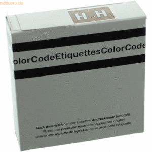 Litfax Color Buchstaben-Signale H (Farbsystem Leitz/Elba) braun VE=250