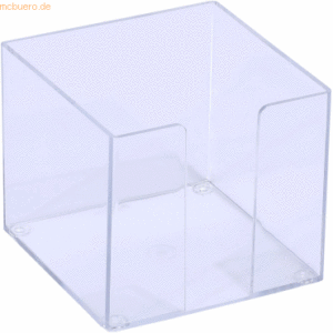 100 x M+M Zettelbox 10x10cm glasklar leer