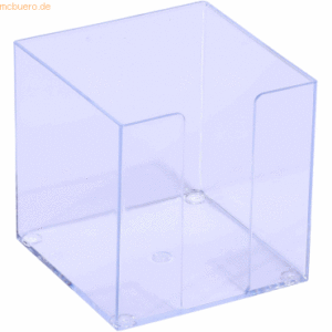 108 x M+M Zettelbox 9x9cm glasklar leer