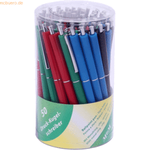 32 x M+M Kugelschreiber VE=50 Stück farbig sortiert