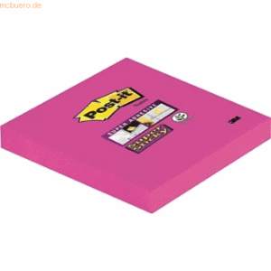 Post-it Notes Haftnotizen Super Sticky 76x76mm ultrapink VE=90 Blatt