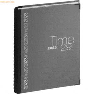 Quo Vadis Bürokalender Time 29 A4 grau/schwarz Kalendarium 2023