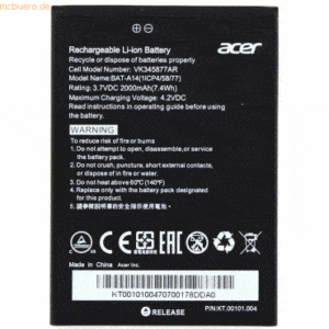 Acer Akku für Acer Liquid Z6 Li-Ion 3