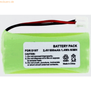 k.A. Akku für At&t 89-1335-00 NiMH Volt 24 mAh grün