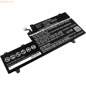 k.A. Akku für Hewlett-Packard 863280-855 Li-Pol Volt 1155 mAh Schwarz