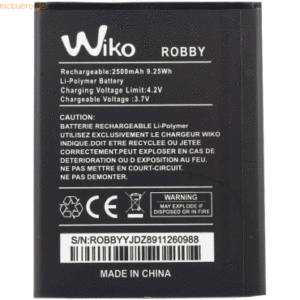 Wiko Akku für Wiko Robby Li-Ion Volt 37 mAh schwarz