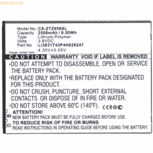 k.A. Akku für Zte Li3831T43P4H826247 Li-Pol 3