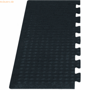 2 x Miltex Arbeitsplatzmatte Yoga Flex Oil Endstück 80x30cm schwarz