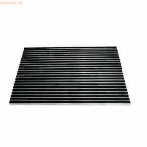 Miltex Abtretermatte Eazycare Brush schwarz 1185 x785mm aluminium