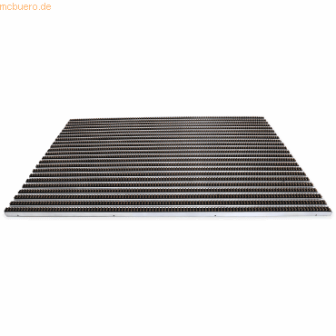 Miltex Abtretermatte Eazycare Brush braun 985x785mm aluminium